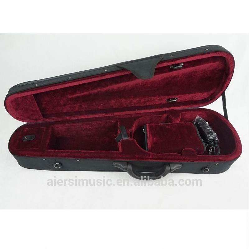 musical instrument cases wine colour triangle shaped light violin hard case for sale