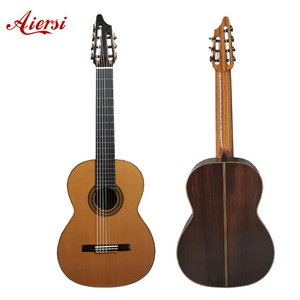 Professional grade Aiersi brand handmade All solid Gloss  Finish 7-strings classical guitar with Cedar top Rosewood back&side