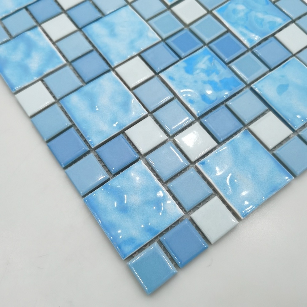 Southwestern Warehouse Square Mirror Mosaic Tiles Self Adhesive