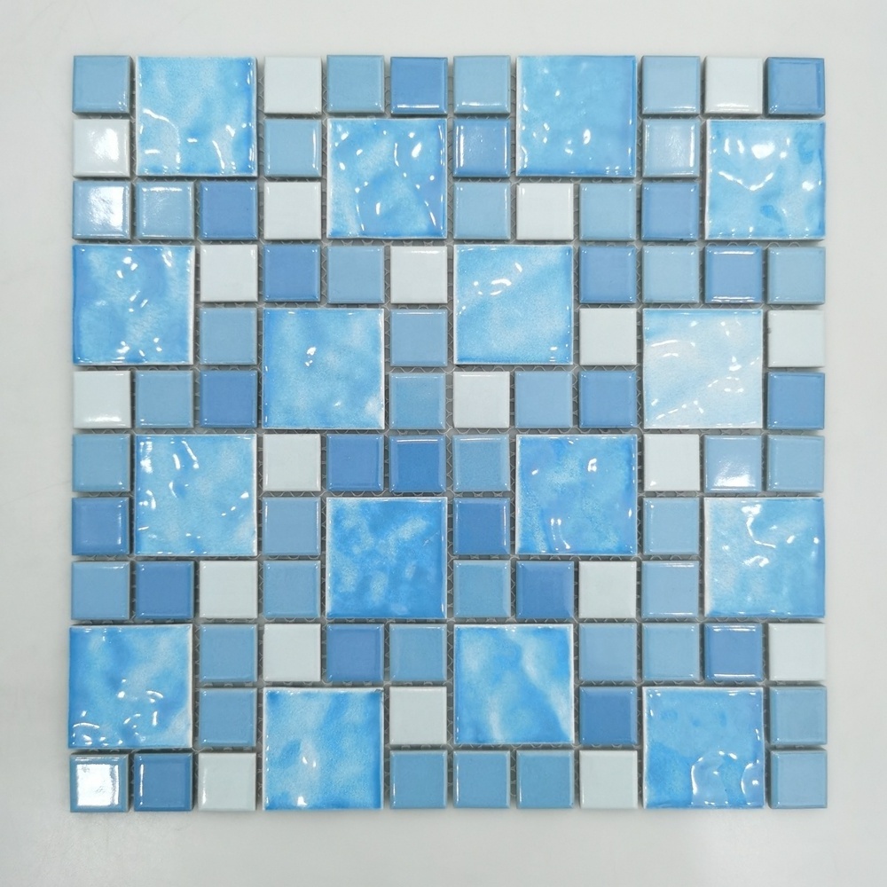 Southwestern Warehouse Square Mirror Mosaic Tiles Self Adhesive