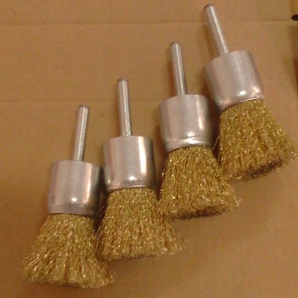 Good quality 25mm Crimped Wire End Brush with stainless steel wire