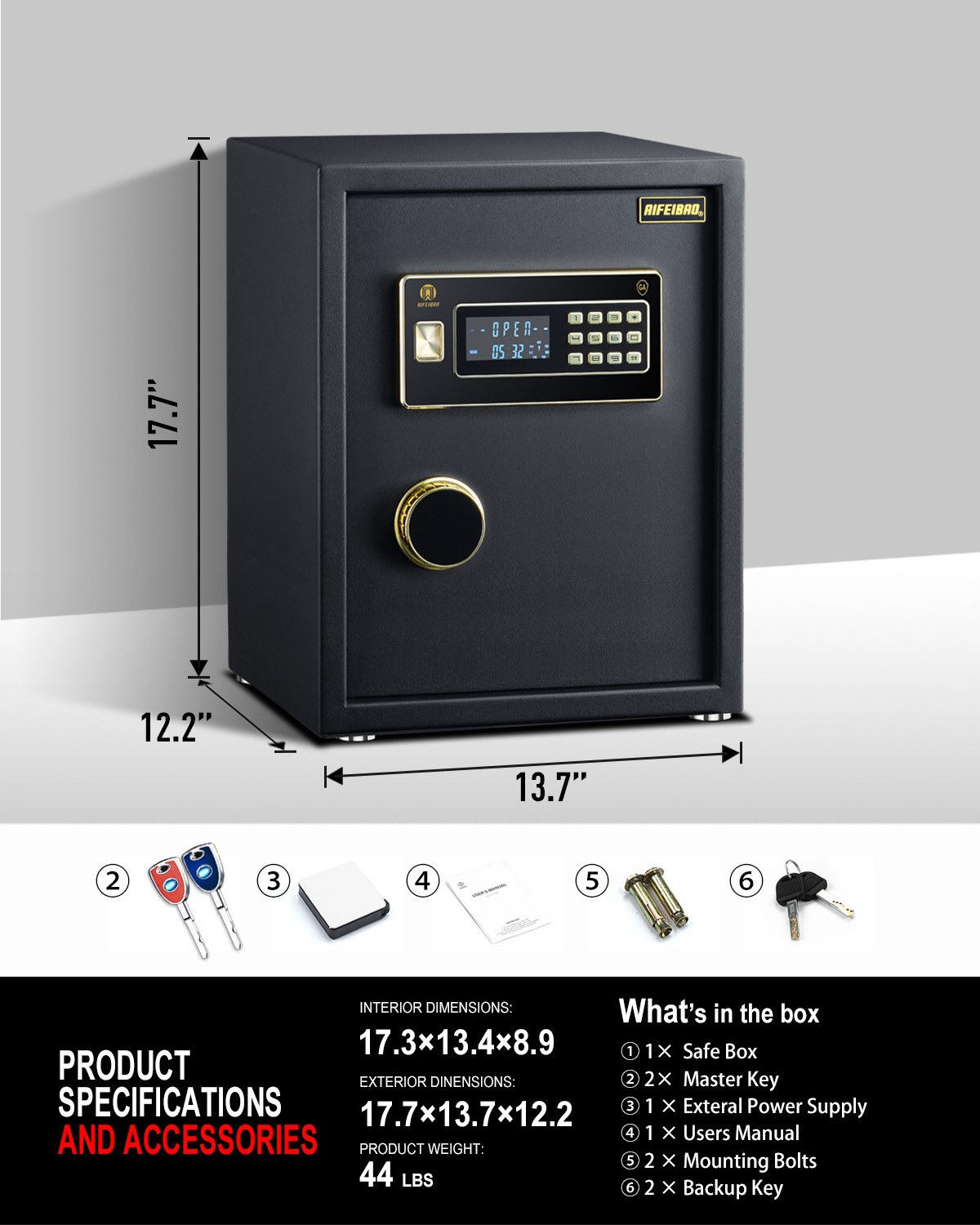 Office Money Safe Cabinet Digital Password Safe Locker Box