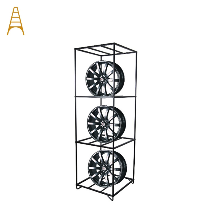 High Quality Floor Metal Alloy Stand Rim Wheel Display Rack