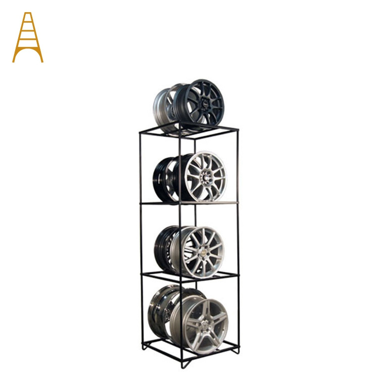 High Quality Floor Metal Alloy Stand Rim Wheel Display Rack