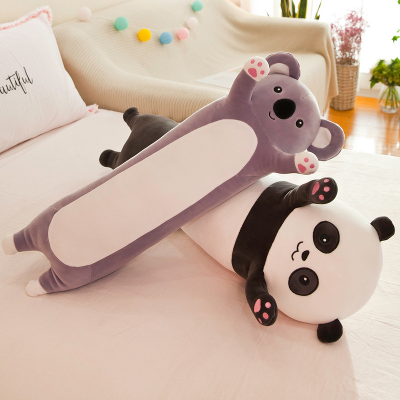 AIFEI TOY Wholesale of new long panda figurines koala plush stuffed animal toys Sleeping pillow gifts for girls