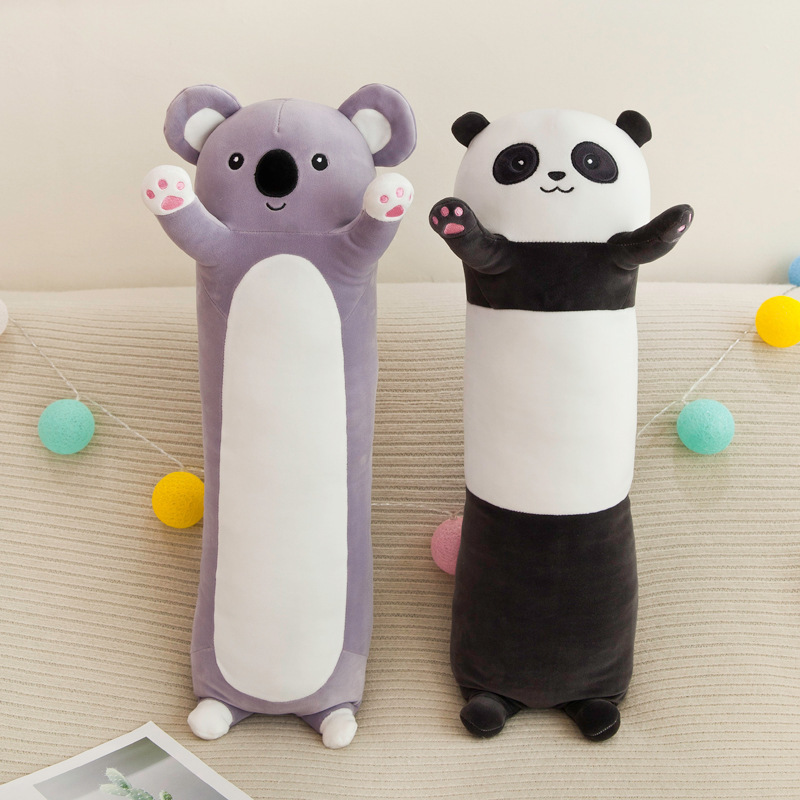 AIFEI TOY Wholesale of new long panda figurines koala plush stuffed animal toys Sleeping pillow gifts for girls