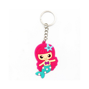 Plastic Key Head Cover Rubber Keychain Custom Mold Logo Keycaps Key Ring Soft PVC Color Cute Anime Key Covers Cap