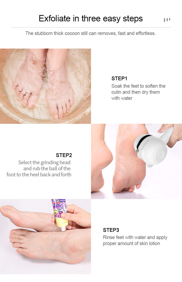 2021 Electric Callus Remover Machine Feet Removes Calluses And Foot Grinder 3 in 1 Electric Pedicure Foot Callus Gel Remover