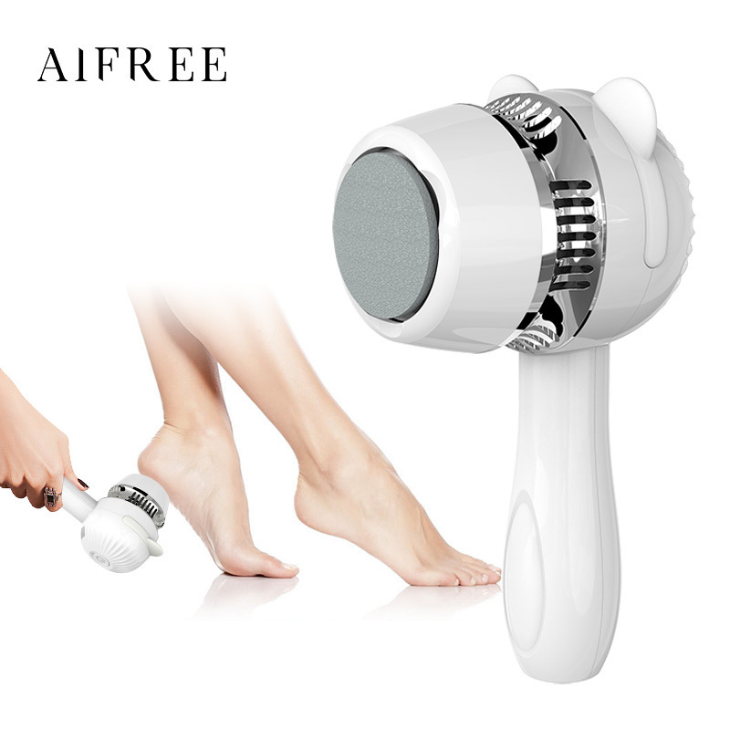 AIFREE 2022 USA hot selling beauty equipment vacuum rechargeable dead foot skin grinder and electric foot callus remover