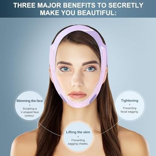 AIFREE double chin reducer V line beauty face lifting tape facial strap soft silicone chin strap face shaper double chin remover