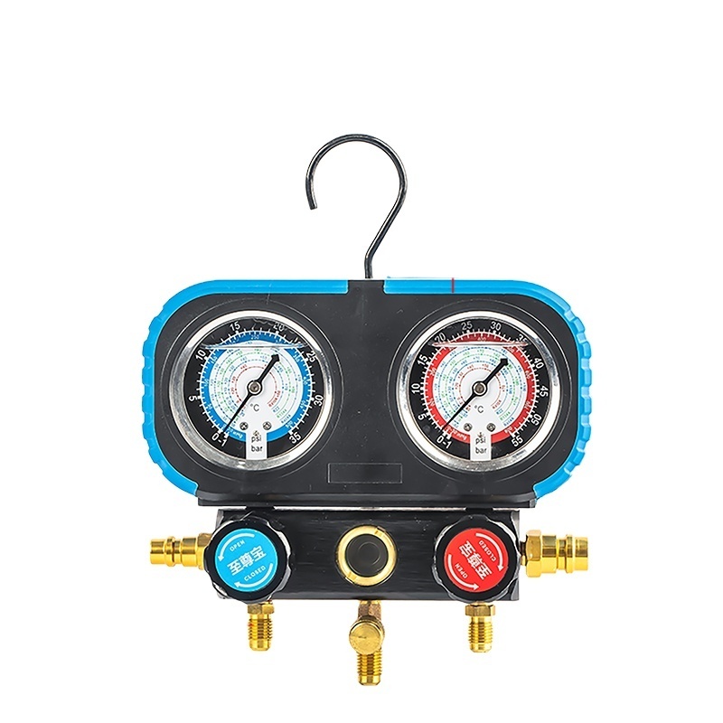 R134A R12 R22 air conditioning refrigerant manifold instrument group pressure gauge kit