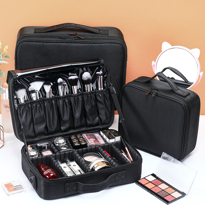 Extra Large Makeup Case Travel Makeup Train Case Professional Makeup Artist Bag Portable Nail Organizer Box Art Supply Case