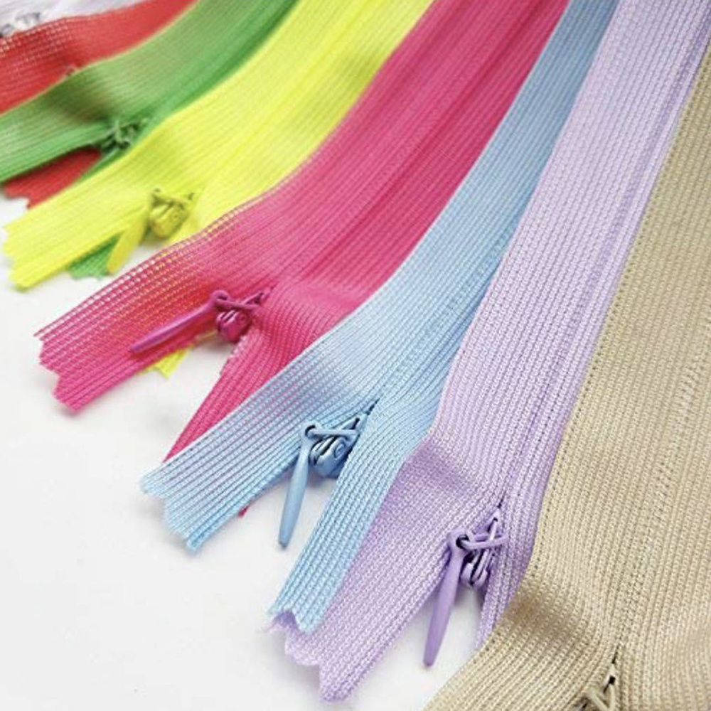 #3 Invisible Zippers DIY Nylon Coil Zipper For Sewing Clothes Cushion Pillow Tailor Tool