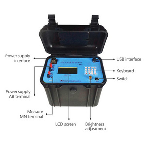 ADMT 6B DC IP Resistivity Meter Underground Water Finder Mineral Detector for Metal Gold Silver Ore Exploration Survey Equipment