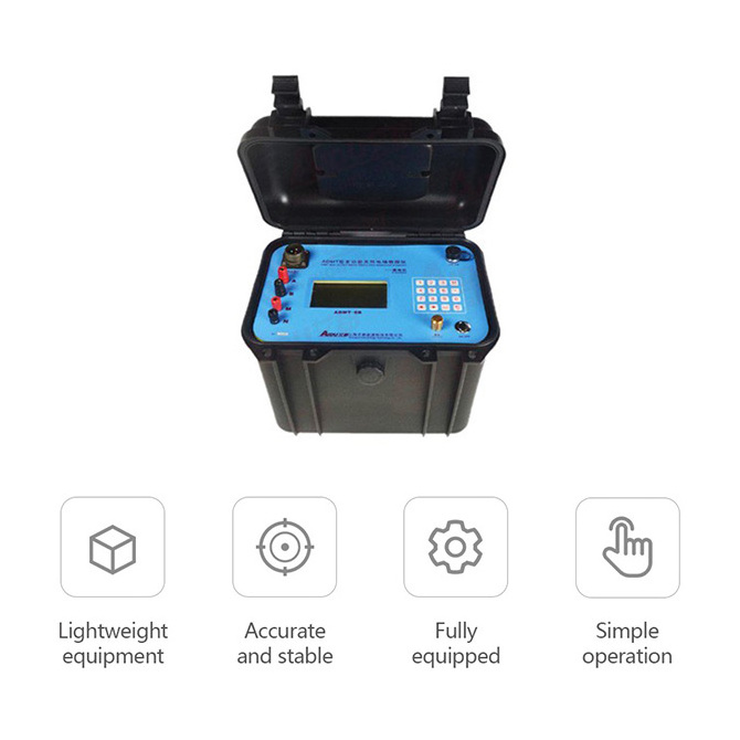 ADMT 6B DC IP Resistivity Meter Underground Water Finder Mineral Detector for Metal Gold Silver Ore Exploration Survey Equipment