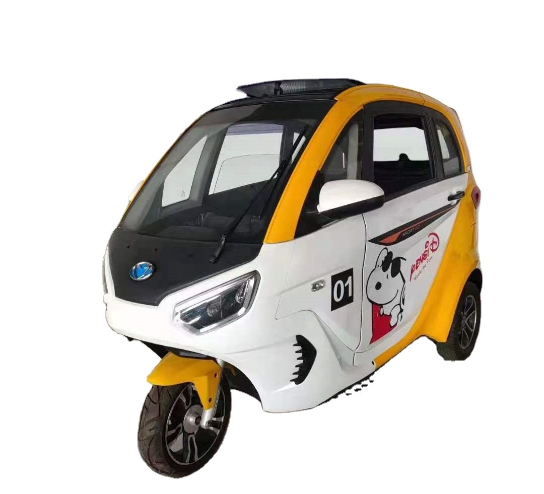 2021 New three-seat family three-door electric tricycle with shed electric mobility scooter