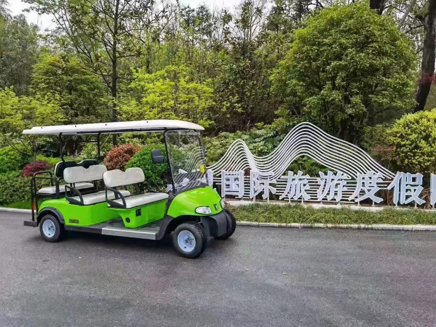 China made in newest ezgo rxv 4*4 drive golf cart with CE certificate 4+2 seats Electric Golf Cart on sale