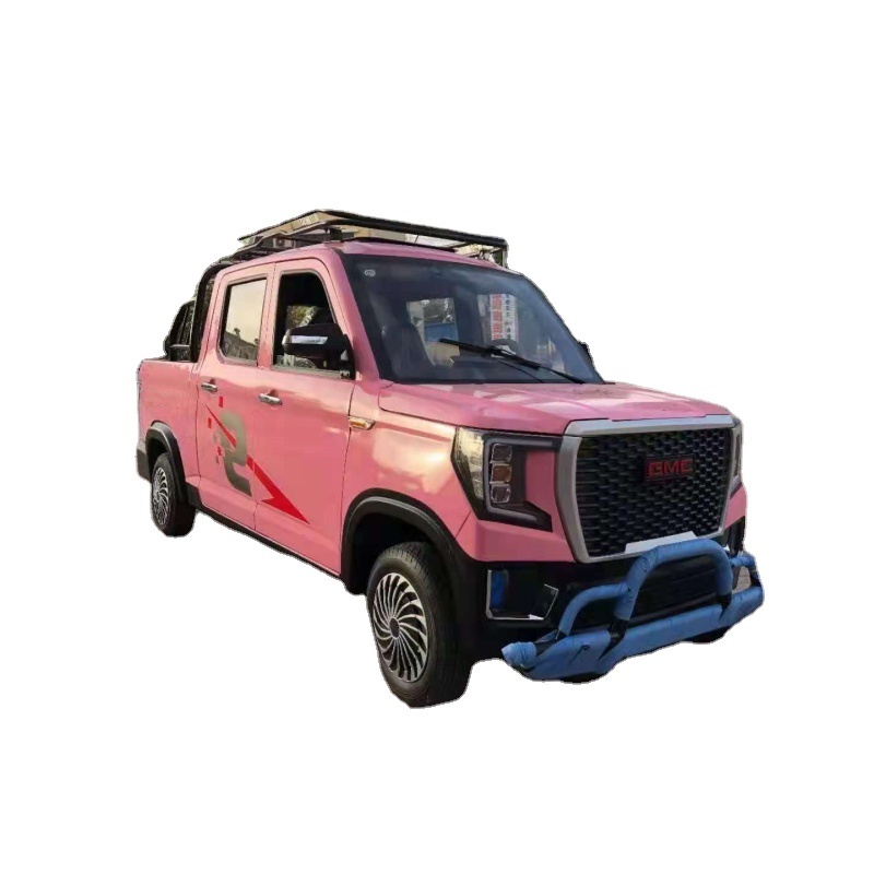 2023 Popular Mini EV New Energy Vehicle Cars Hot Pink Pickup Truck for Adult Used Vehicle