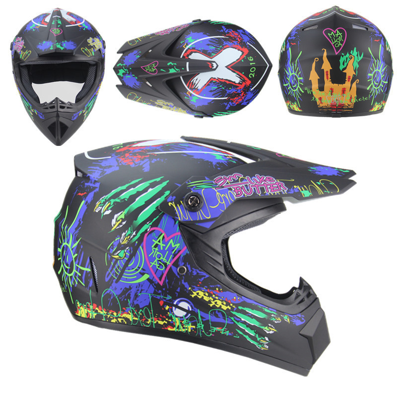 Wholesale Full-Face Off Road offroad Full Face Unisex ABS Colorful Motorcycle Dirt Pit Bike Supermoto Helmet Helmets Accessories