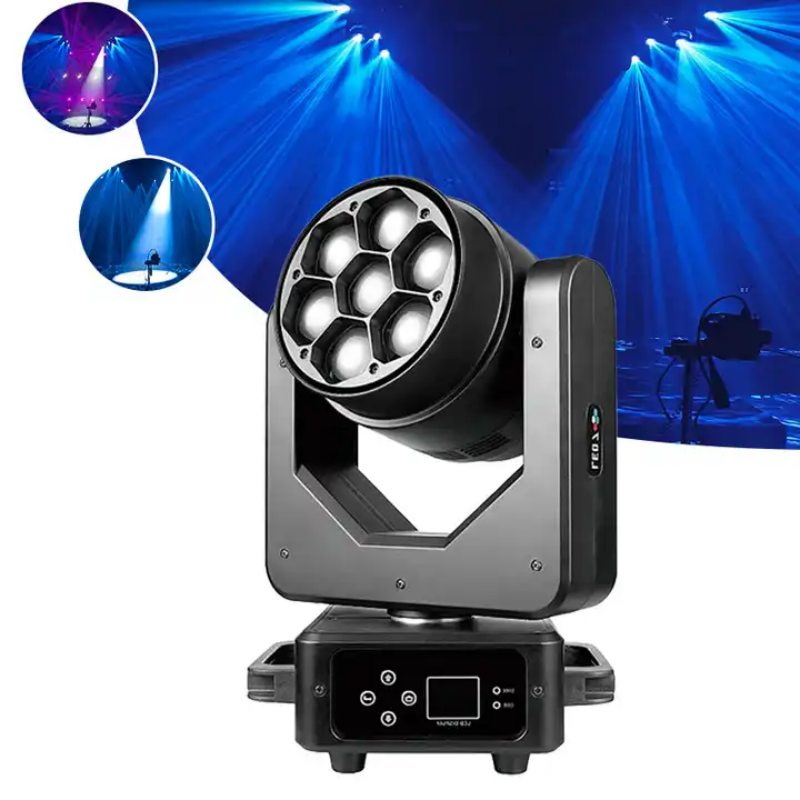 MJ 7x40W Mini Zoom Wash Led Moving Head Disco Lights Stage Lights Equipment for Concert Party