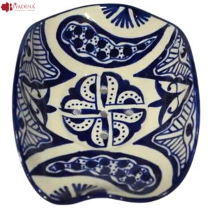 Moroccan soap dish, Handmade decorative pottery Soap dish with patterns hand made with hand-painted drawings ceramic pottery