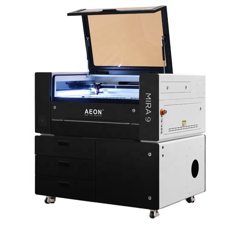 European plug CO2 laser engraving and cutting machine AEON MIRA9 9060 popular in European laser cutting machine