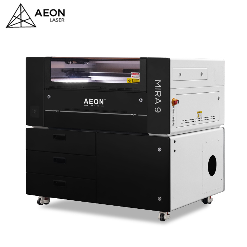 Aeon Mira9 900*600mm Working Area All in One Rubber Stamp Making Machine with Ruida WiFi 1200mm/s