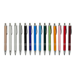 High Quality Fancy Luxury Metal Ball Point Pen Retractable Promotional 0.8mm/1.0mm Custom Logo Ballpoint Pens