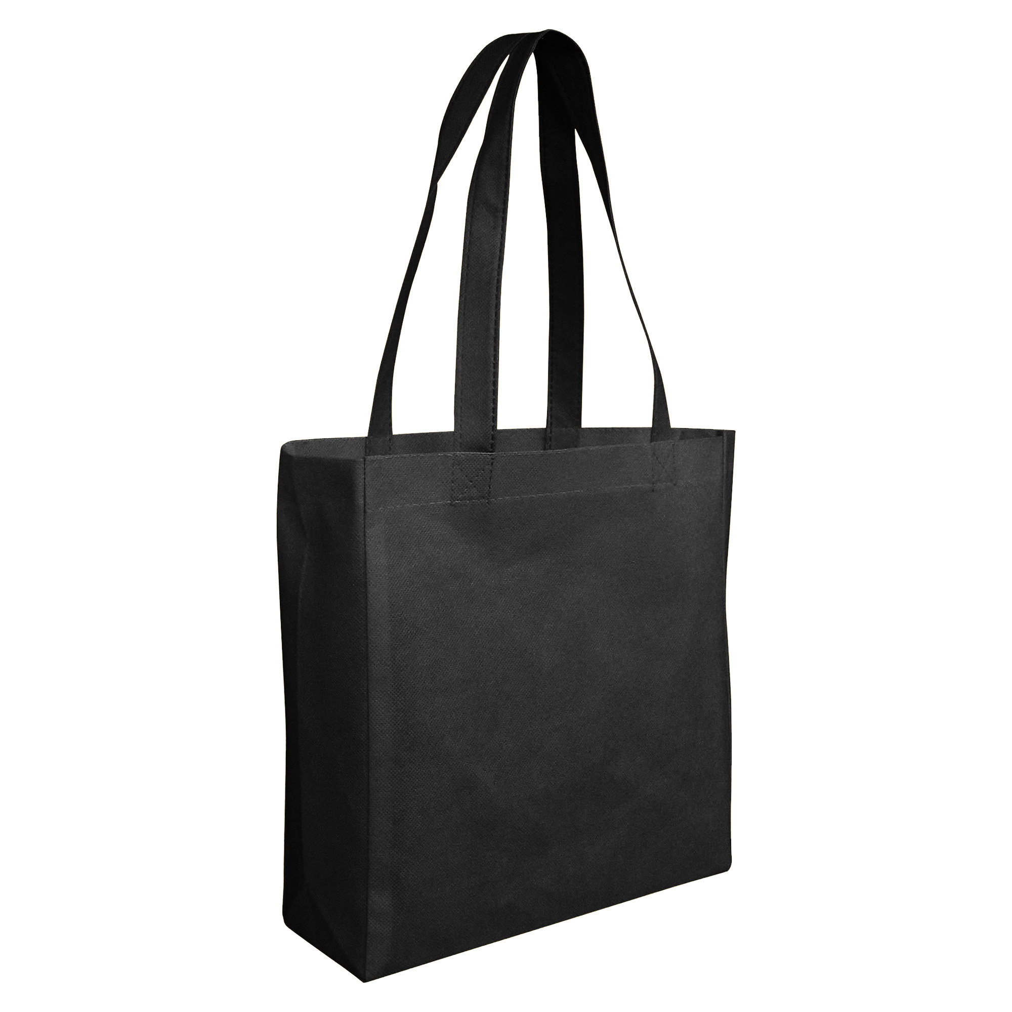 In Stock Non Woven Small Shopper with Gusset 90gsm tote bag is ideal for holding large and bulk items and Custom Logo NWB010