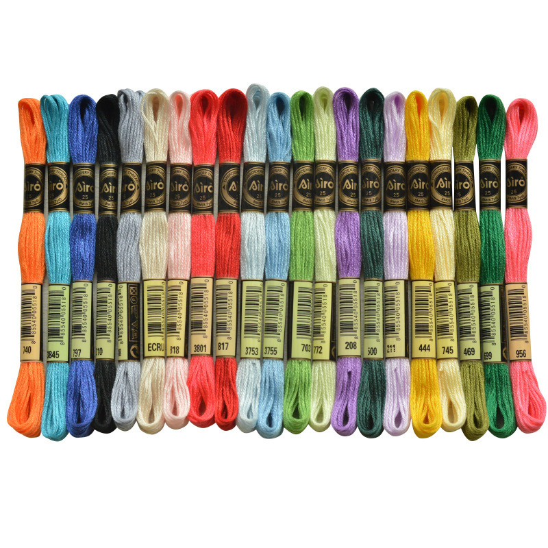 447 colors embroidery floss cross stitch thread 6 stands 8 meter per piece  embroidery floss wholesale