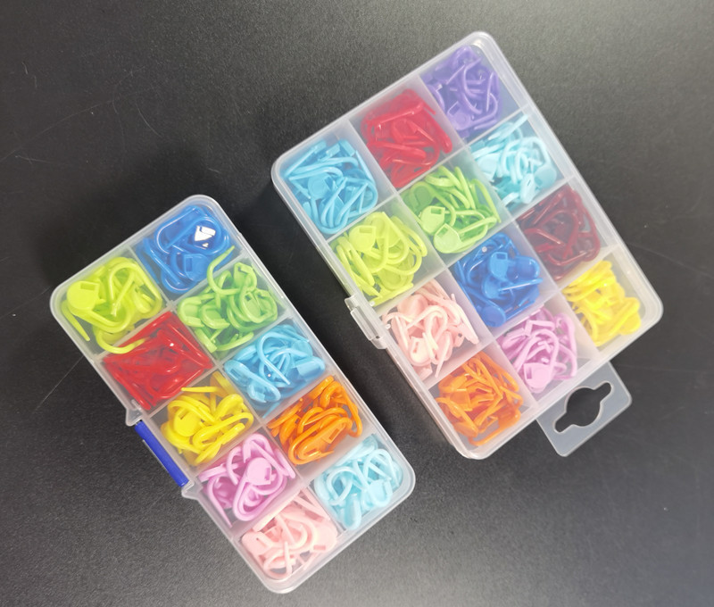 Colorful Knitting Stitch ,Knitting Weave Crochet Locking Stitch Markers, Stitch Needle Clip Counter