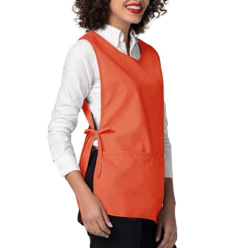 Wholesale Chef Cleaning Sleeveless Advertising Cover-Ups Vest Apron Polyester Custom Logo Undershirt Apron Vest