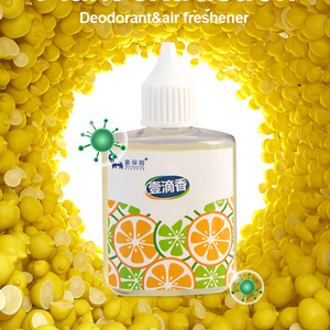 2023 toilet & trash Air freshener drop  All Natural deodorizer 50ml bottle lemon orange scent