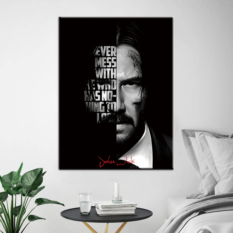 Keanu Reeves movie star Inspirational Quote  wall art for home  decor Motivational painting print on canvas and poster sport