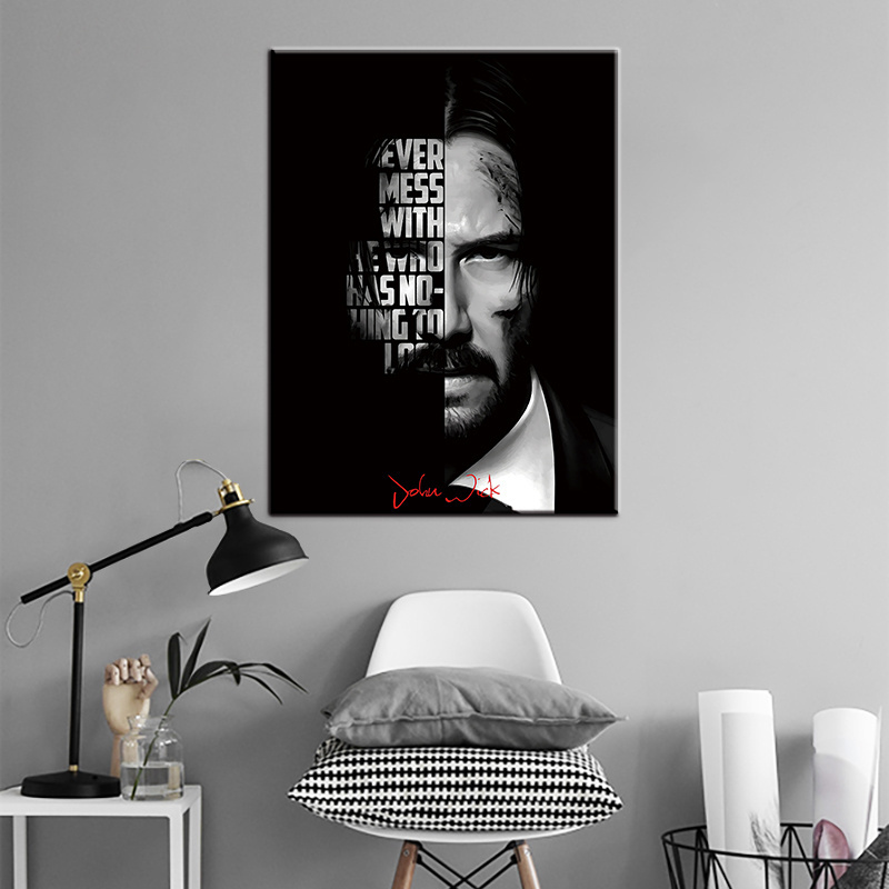 Keanu Reeves movie star Inspirational Quote  wall art for home  decor Motivational painting print on canvas and poster sport