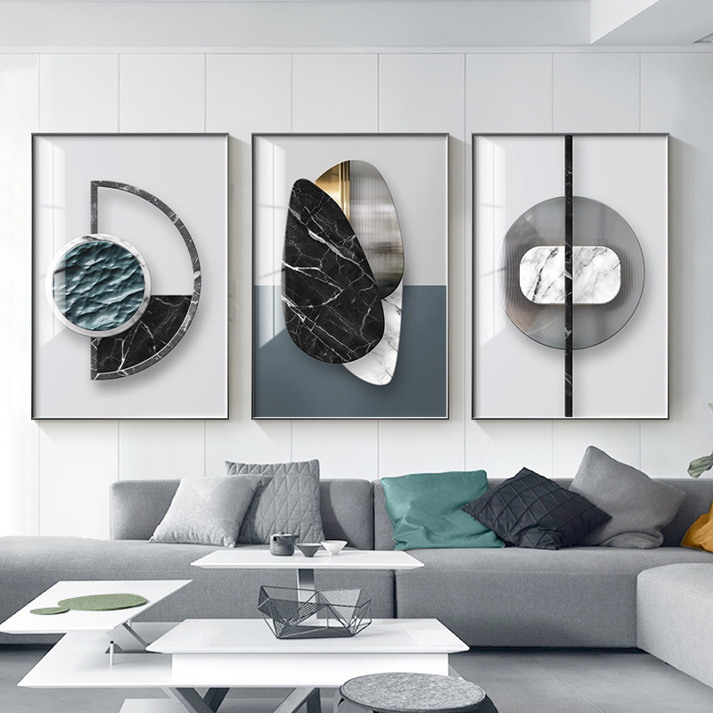 Living Room Bedroom Decoration Abstract Geometric Canvas  Pictures Prints Modern Luxury Posters  wall art decor modern nordic