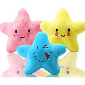 Wholesales Custom Star Smiley Face Dog Vocal Plush Toy Cat Pet Toy Supplies Pets Toys and Accessories