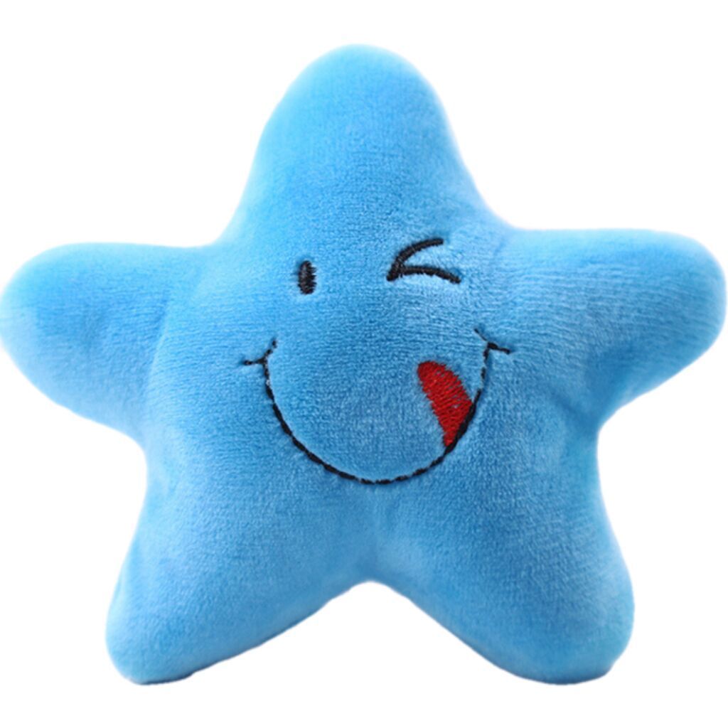 Wholesales Custom Star Smiley Face Dog Vocal Plush Toy Cat Pet Toy Supplies Pets Toys and Accessories