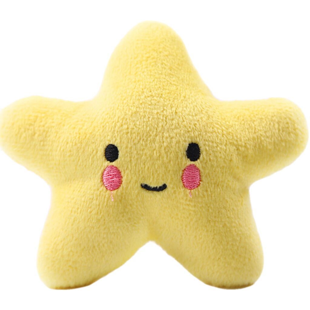 Wholesales Custom Star Smiley Face Dog Vocal Plush Toy Cat Pet Toy Supplies Pets Toys and Accessories