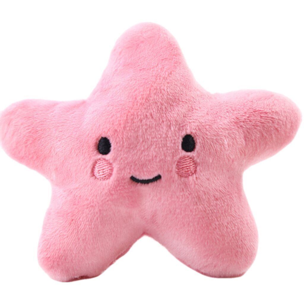 Wholesales Custom Star Smiley Face Dog Vocal Plush Toy Cat Pet Toy Supplies Pets Toys and Accessories