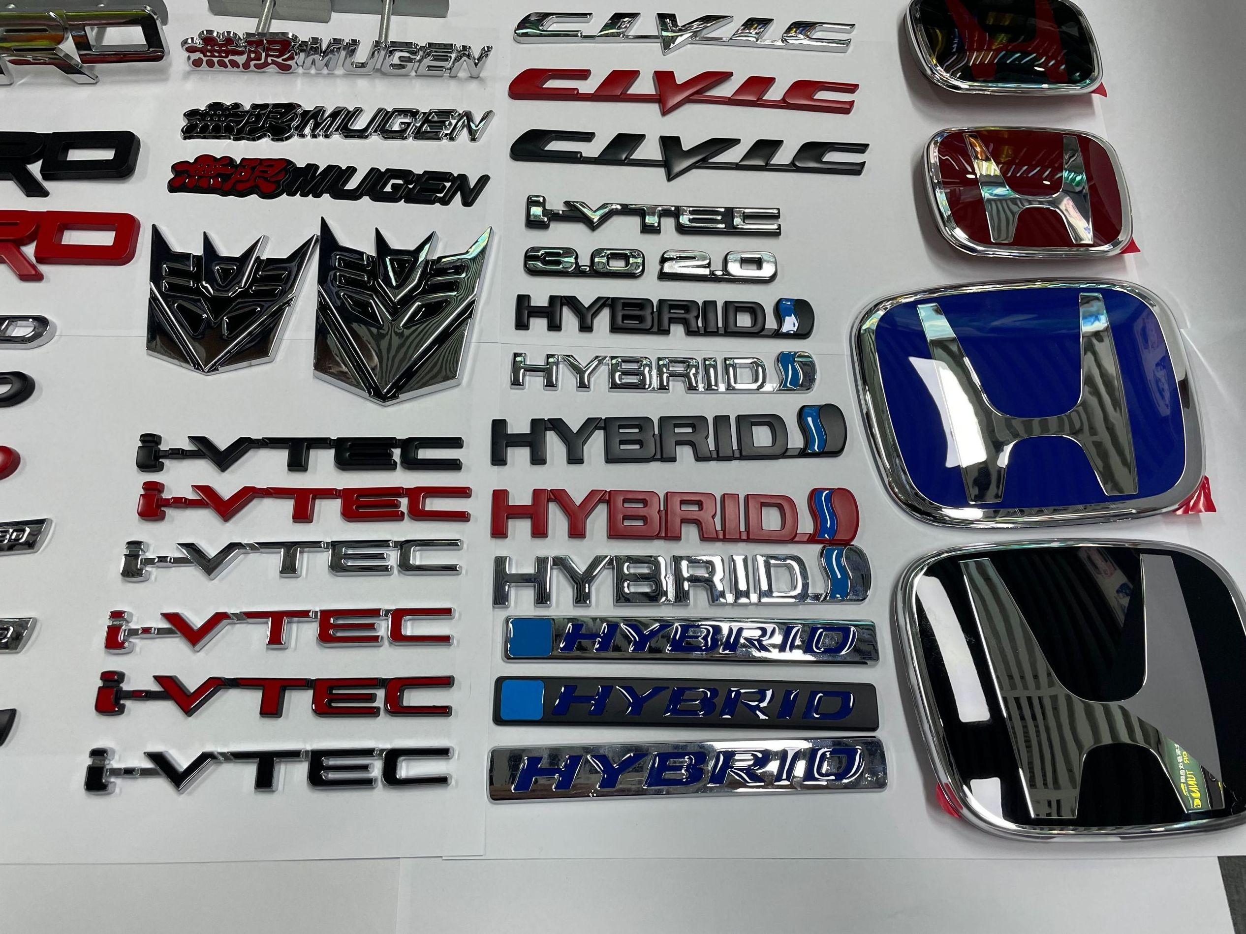 Product Emblems Custom 3D Metal ABS Plastic Chrome logo Letter Wholesale Car Badge ...