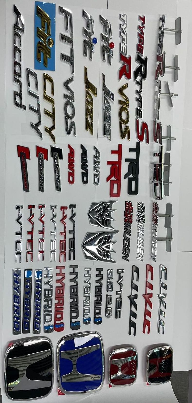 Product Emblems Custom 3D Metal ABS Plastic Chrome logo Letter Wholesale Car Badge ...