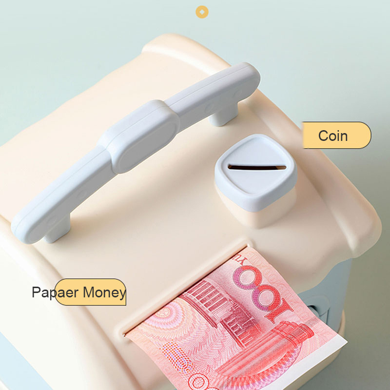 Kawaii House Money Box Banknotes Coins Holder Safe Big Size Cute Piggy Bank Savings With Key For Children Adults Birthday Gift