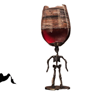 12oz Skeleton Glasses Stemmed Skeleton Wine Glass Skeleton Decoration Halloween Gifts.