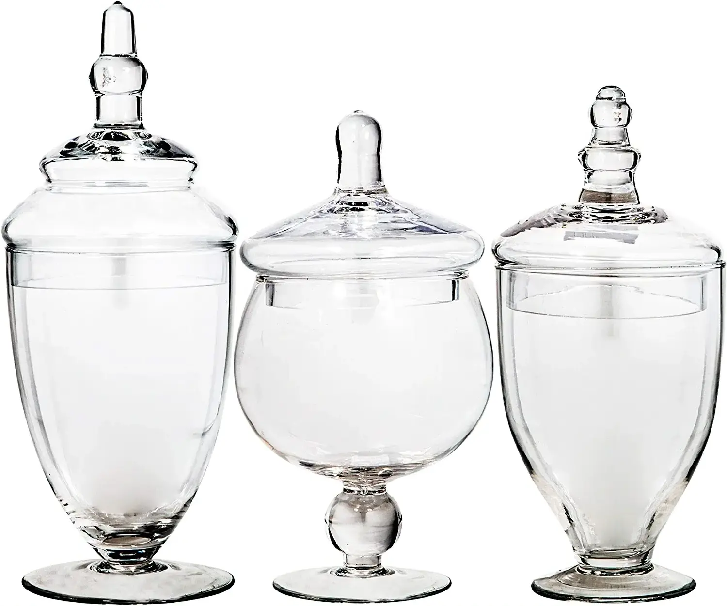 Glass Jars Candy Jars With Lids For Candy Glass Decoration Laundry Room Bathroom