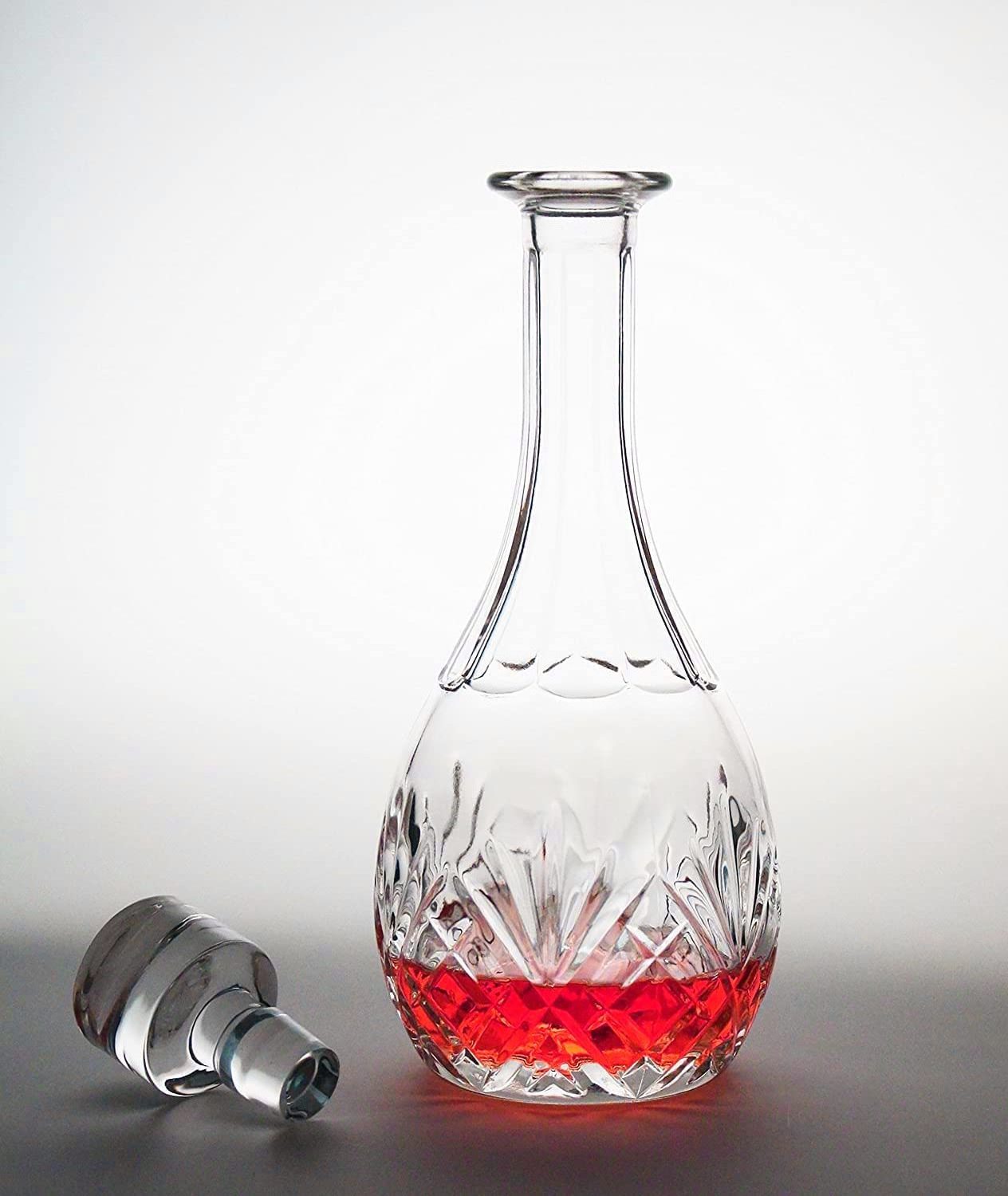 Wine Decanter - 100% Hand Blown Lead-free Crystal Glass, Red Wine Carafe/Gift/Accessories