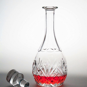 Wine Decanter - 100% Hand Blown Lead-free Crystal Glass, Red Wine Carafe/Gift/Accessories