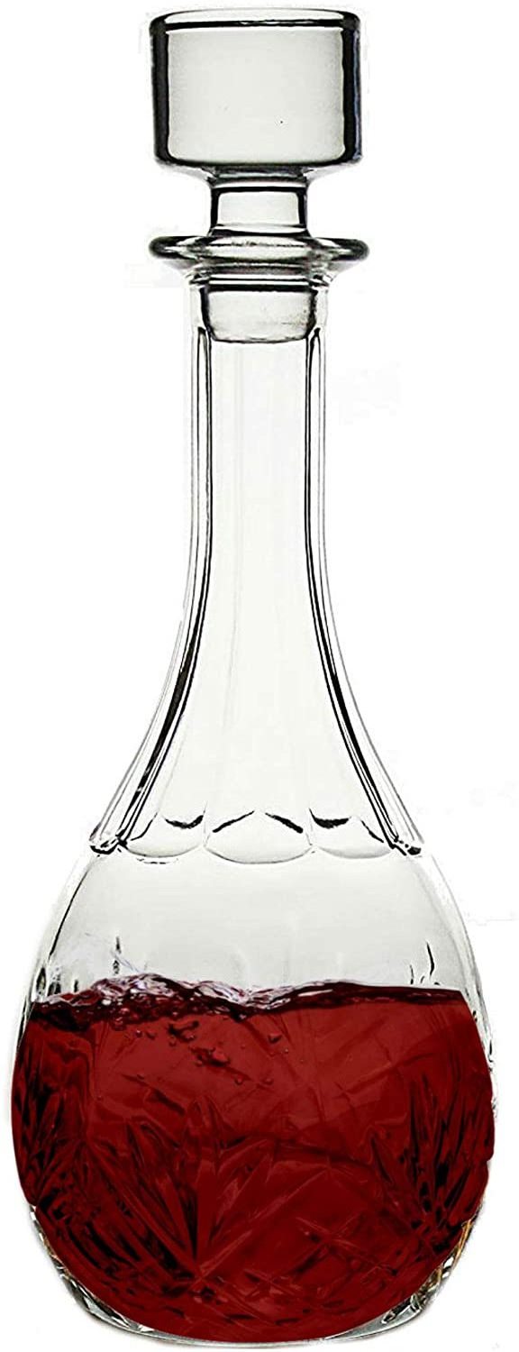 Wine Decanter - 100% Hand Blown Lead-free Crystal Glass, Red Wine Carafe/Gift/Accessories