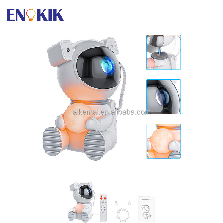 Nightstand Night Light Kid Starry Projector Astronaut Space Ga laxy Projector Space Projector For Bedroom