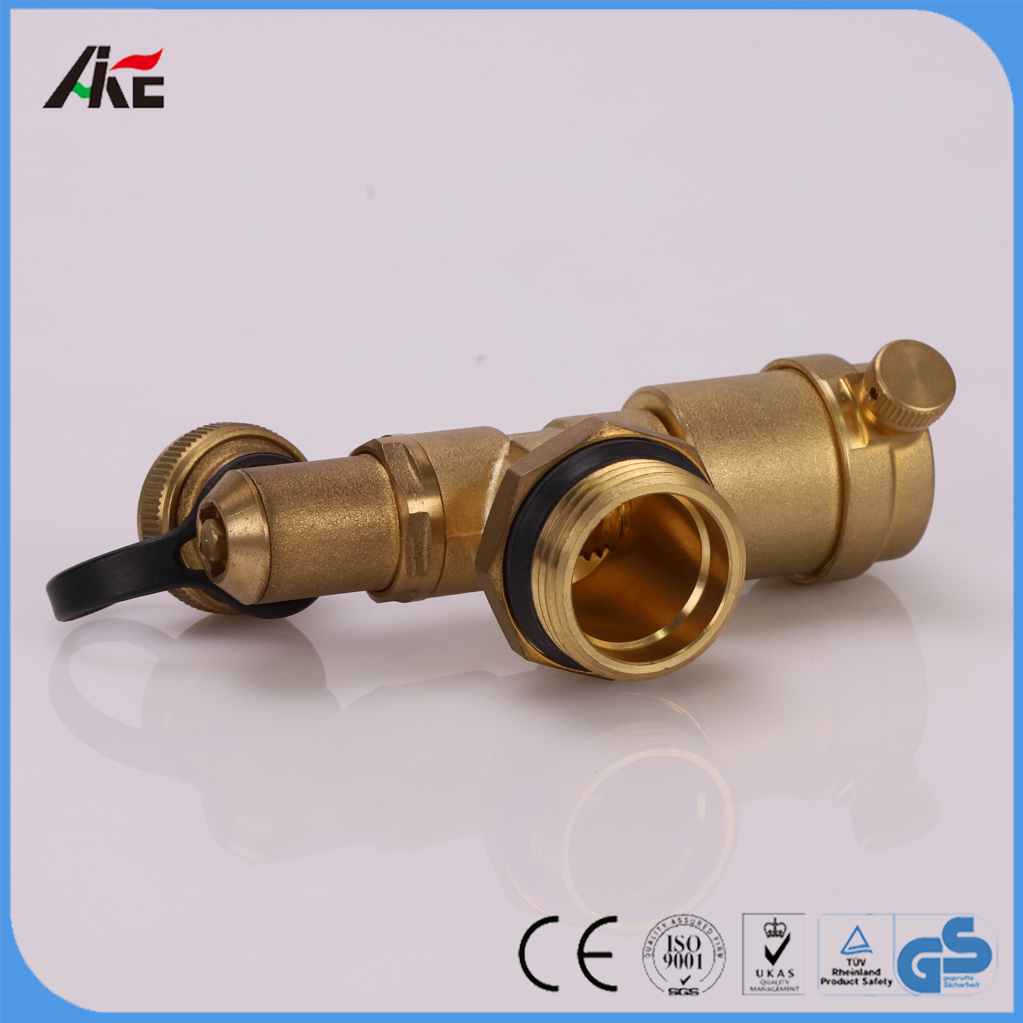 good quantity Manifold brass Fill/Drain Valve Pair & Auto Air Vent for underfloor heating